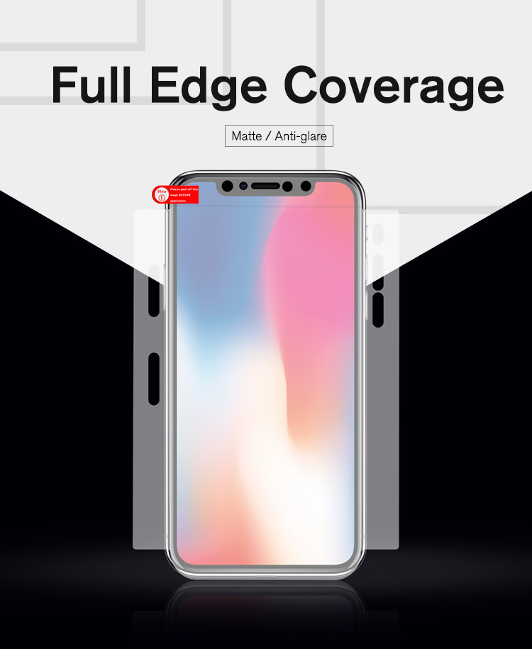 new full edge cover distributor self heal for Samsung S8+ screen protector film