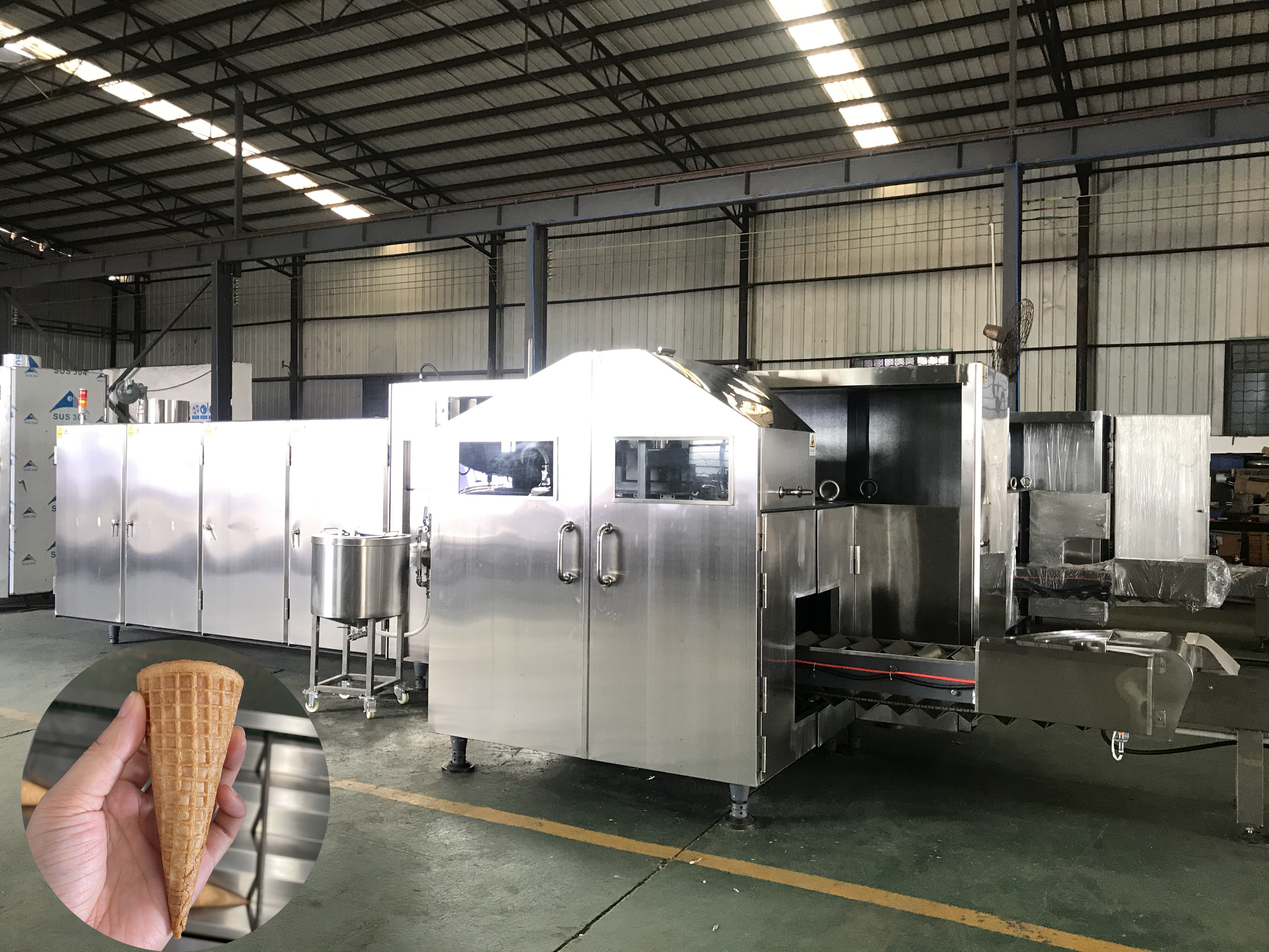 3.37kw Automatic Ice Cream Cone Machine With 7-8kg/H LPG Consumption