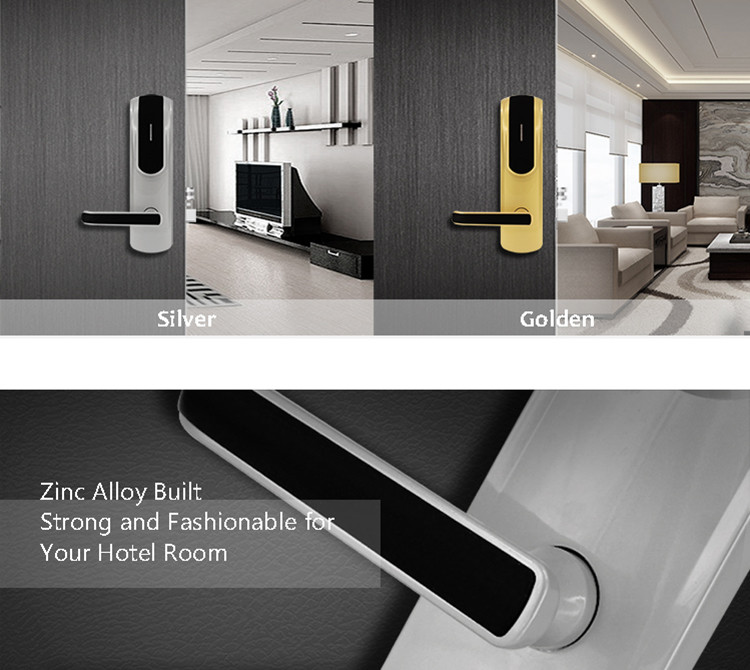 RFID Hotel Electronic Door Locks , Electronic House Locks Big Data Capacity