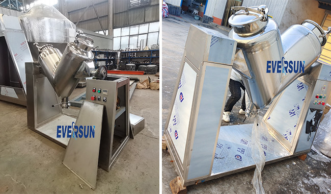 Automatic Industrial Batch V Blender Mixer Machine For Food Powder Chemical