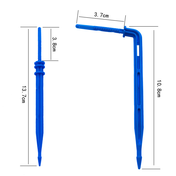 Greenhouse Drip Irrigation System Easy Installation Four Branches Long Arrow Dripper