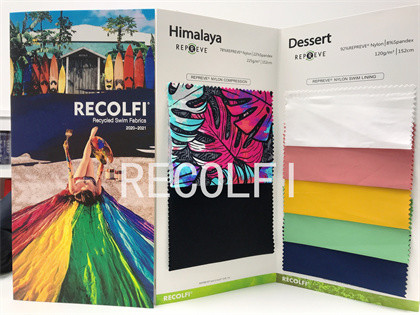 Dyeing Fluo Color Activewear Made From Recycled Plastic Yoga Wear Strong Elastane