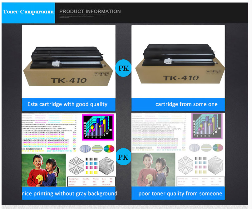 New Black Laser Toner Cartridge Tk - 410 For Kyocera Km 2050 / Km 1620 Printer