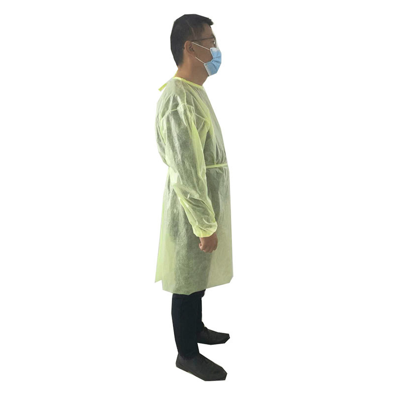 Waterproof Medical Protective Clothing , PP 37sgm Disposable Protective Suit