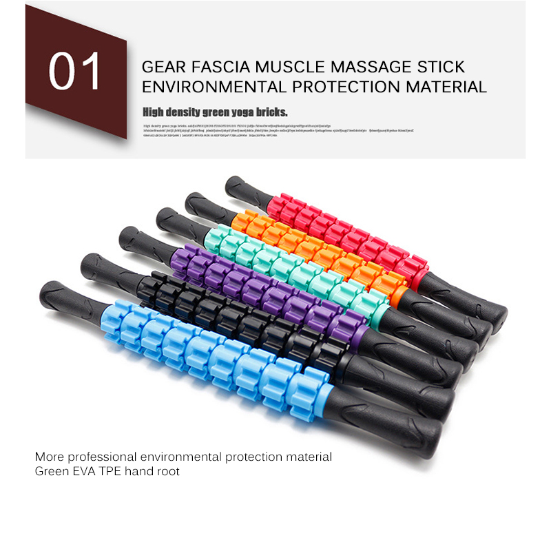 54cm Gear Fascia Yoga Massage Stick Myofascial Release Foam Handle Plastic Point