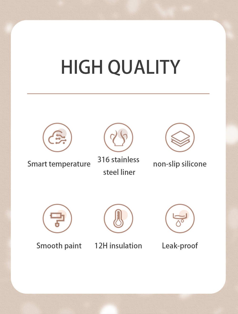 2020 New Style Smart Sport Water Bottle, Vacuum 316 Stainless Steel Insulated Thermos Flask with LED Temperature Display