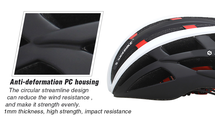 High Strength Ultralight Bike Helmet Integrated Anti - Deformation PC Housing