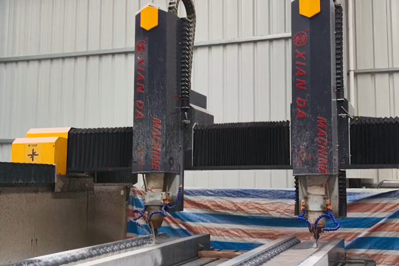 Precise 3-Axis CNC Planar Stone Carving Machine For Large Scale Stonework