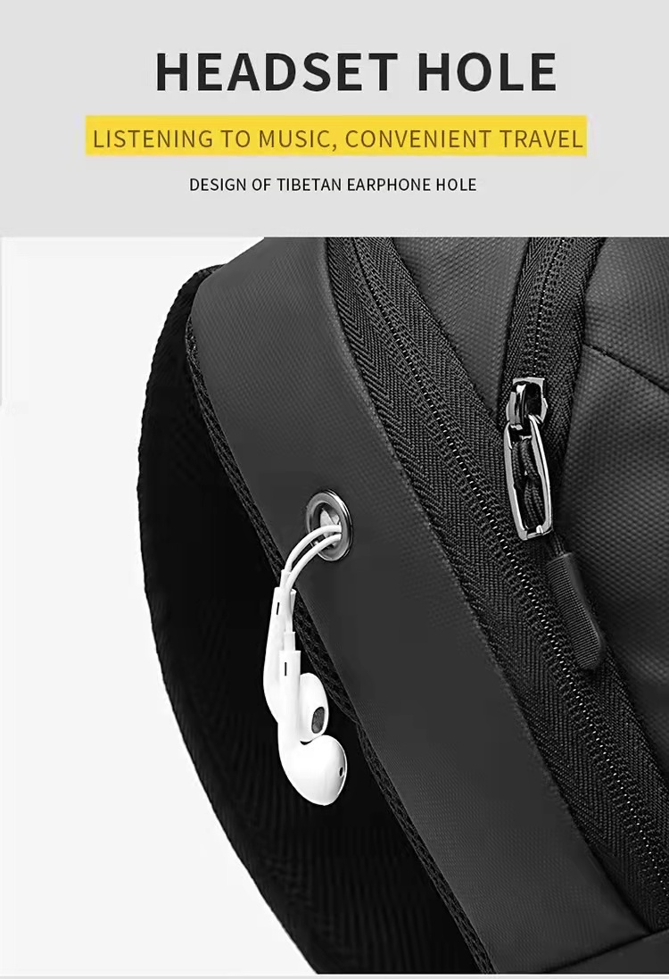 Fashion OEM Nylon Men Shoulder Chest Sling Bags 18*12*28cm