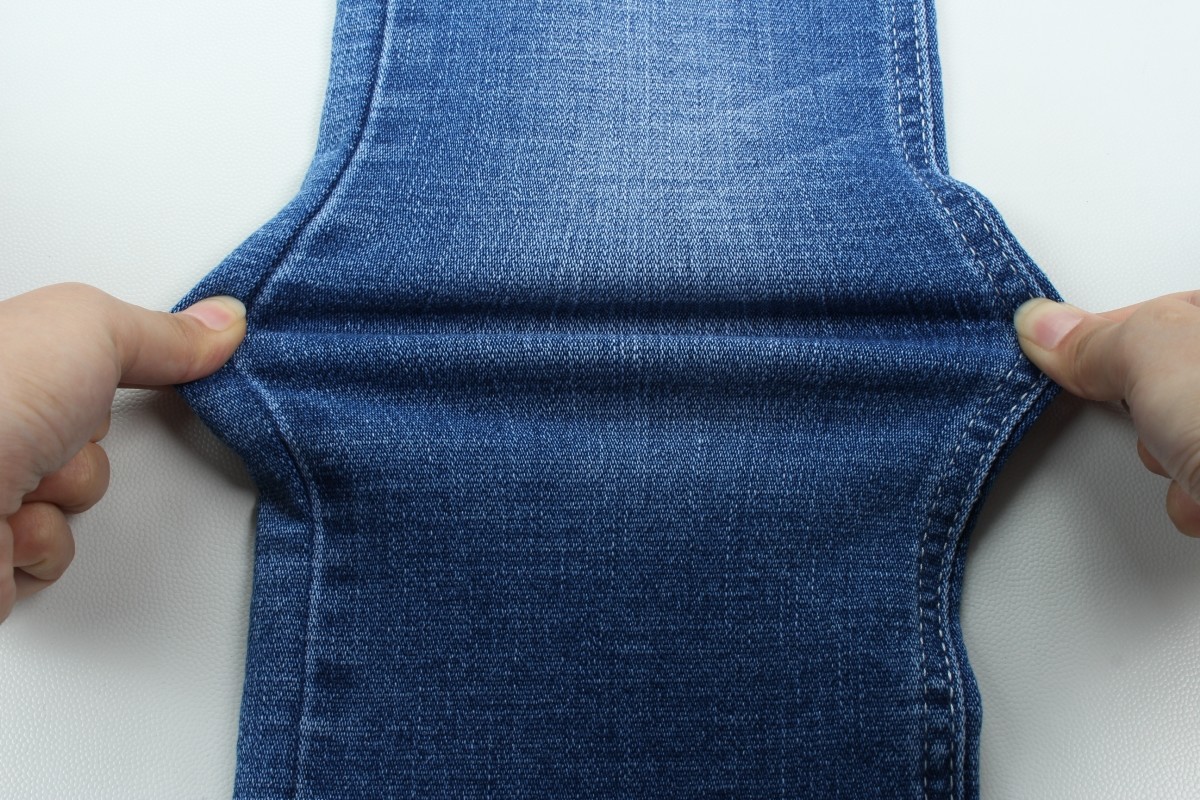 10.5 Oz Special Weaving With Crosshatch Slub Denim Fabric For Jeans