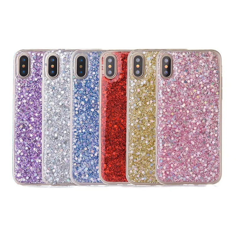 Luxury Glitter Mobile Cover , Scratch Proof Bling Phone Cases For Girls Women