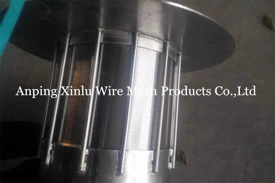 280mm Length Rotary Screen Drum Wrapped Wedge Wire Cylinder 0.4mm Slot