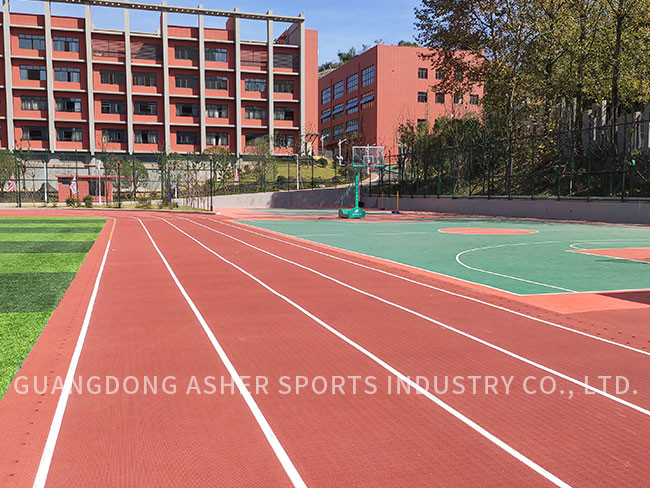 Slip Resistant Synthetic Athletic Track Artificial 1.22m Width Running Use