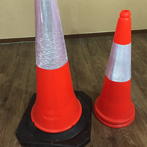 High Visibility Orange PVC Road Traffic Cone For Road Safety Precautions