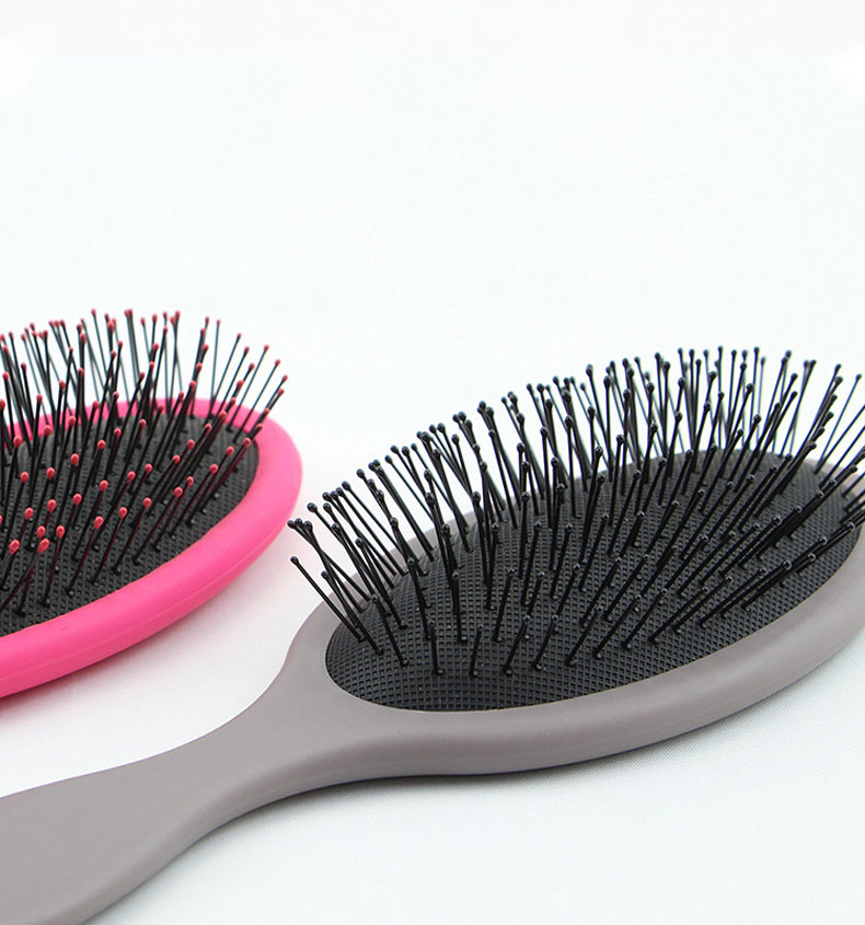 Plastic Handle Hair Paddle Brush Wet And Dry Message Detangling Hair Brush
