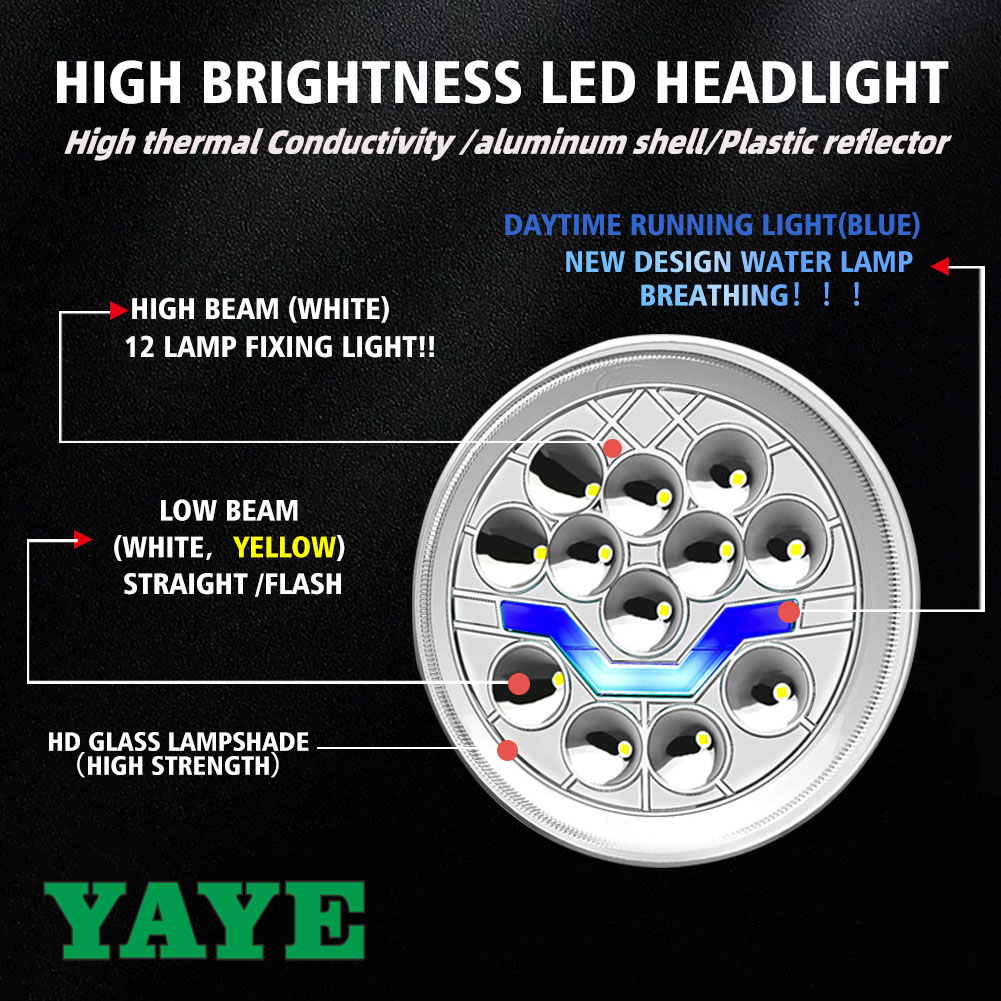 CM125 LED Motorcycle Headlight DRL 6 Inch Universal Motorcycle Headlight