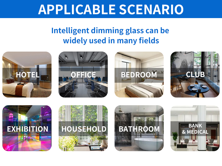 Self Adhesive Smart Tint PDLC Film Switchable privacy protection