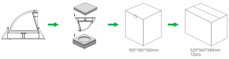 Excellent quality led commercial gimbal led downlight adjustable cob 50w downlight