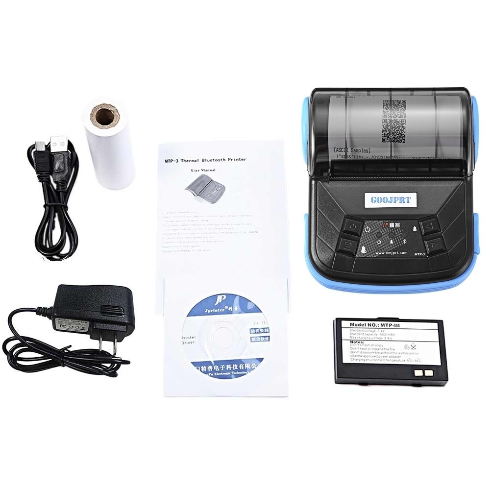 Mini Receipt Compact Wireless Printer Easy Paper Structure For Supermarket