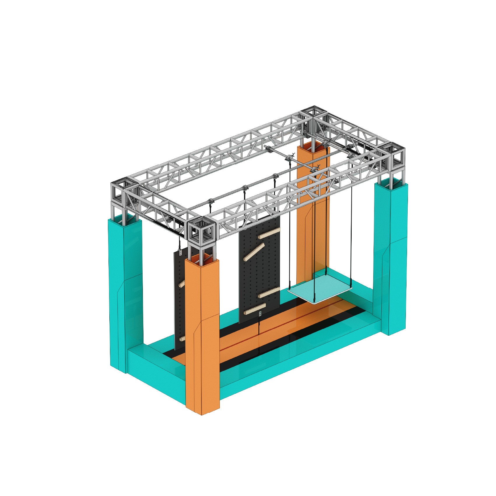 Custom Ninja Course Playground Equipment indoor playground obstacle course