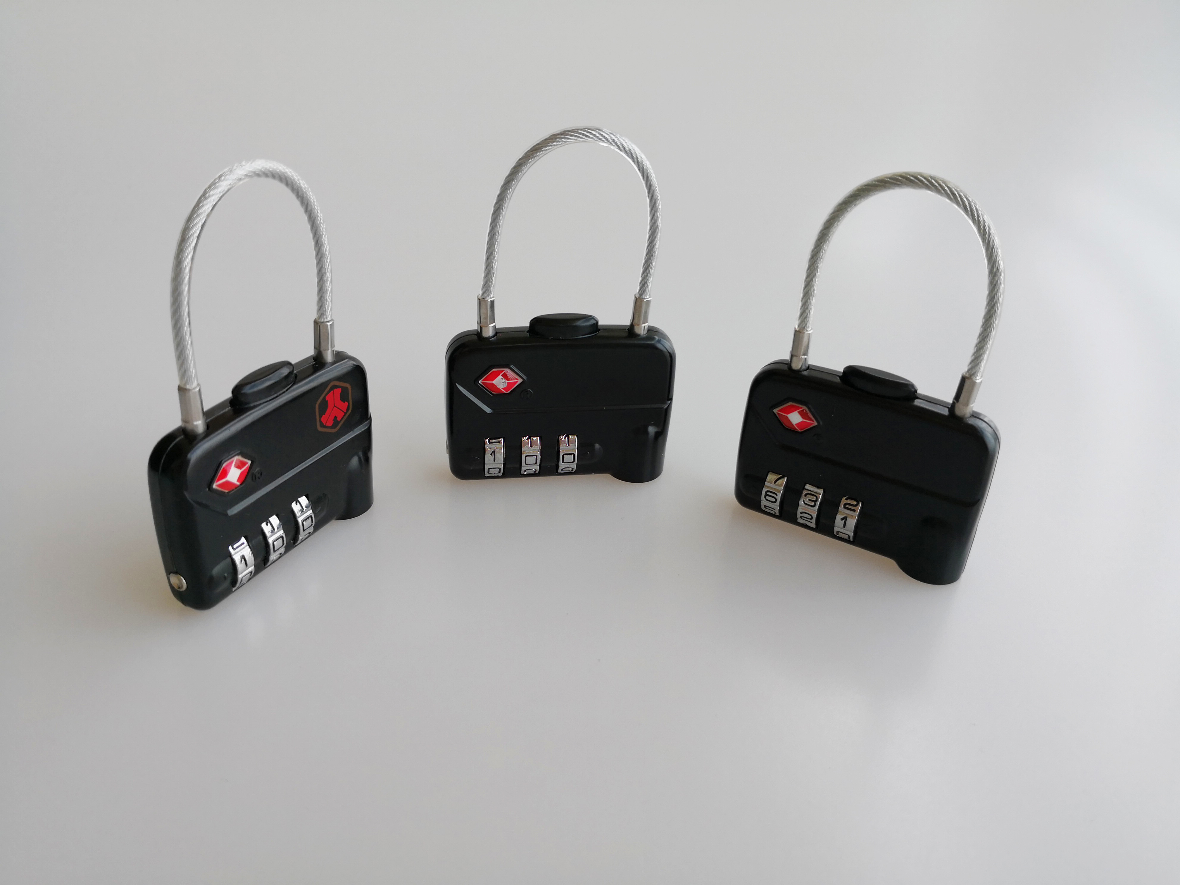 Customized TSA Cable Lock / TSA 320 Suitcase Cable Lock For Luggage Security