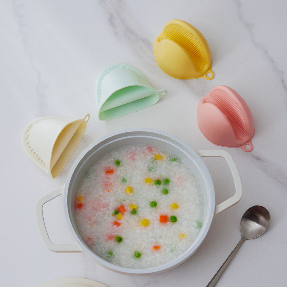 Silicone Oven Mitts Heat Resistant Mini Oven Mitts Rubber Oven Glove Silicone Cooking Pinch Grips Oven Mitts Potholders