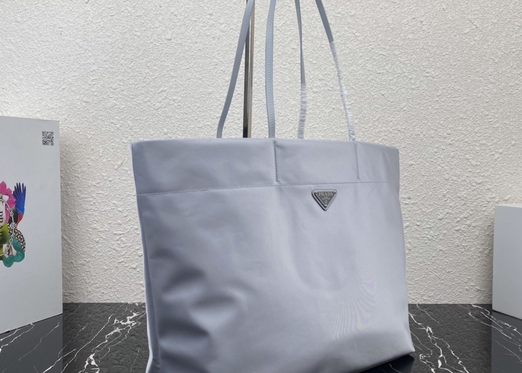 High Capicity Convenient Apricot Nylon Tote Shopping Bag Eco Friendly