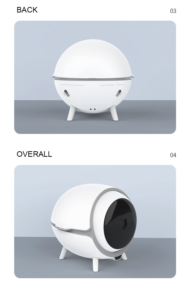 Automatic Cat Smart Toilet Anti Pinch , 220V Smart Cat Litter Box