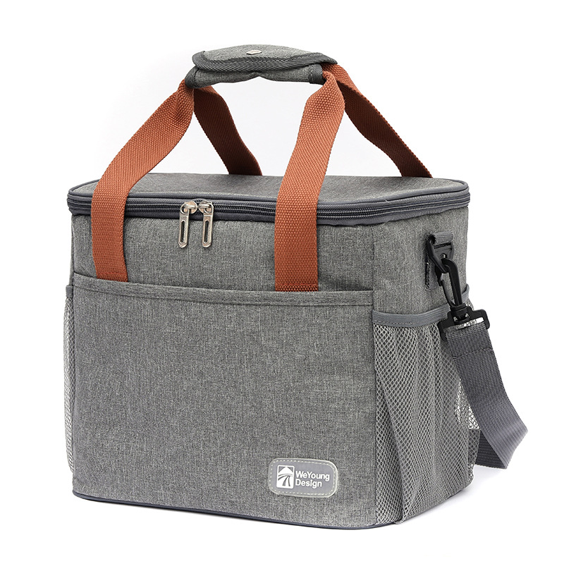 Multi Size Camping Insulated Tote Lunch Bag Box With Shoulder Strap Waterproof Oxford Cloth
