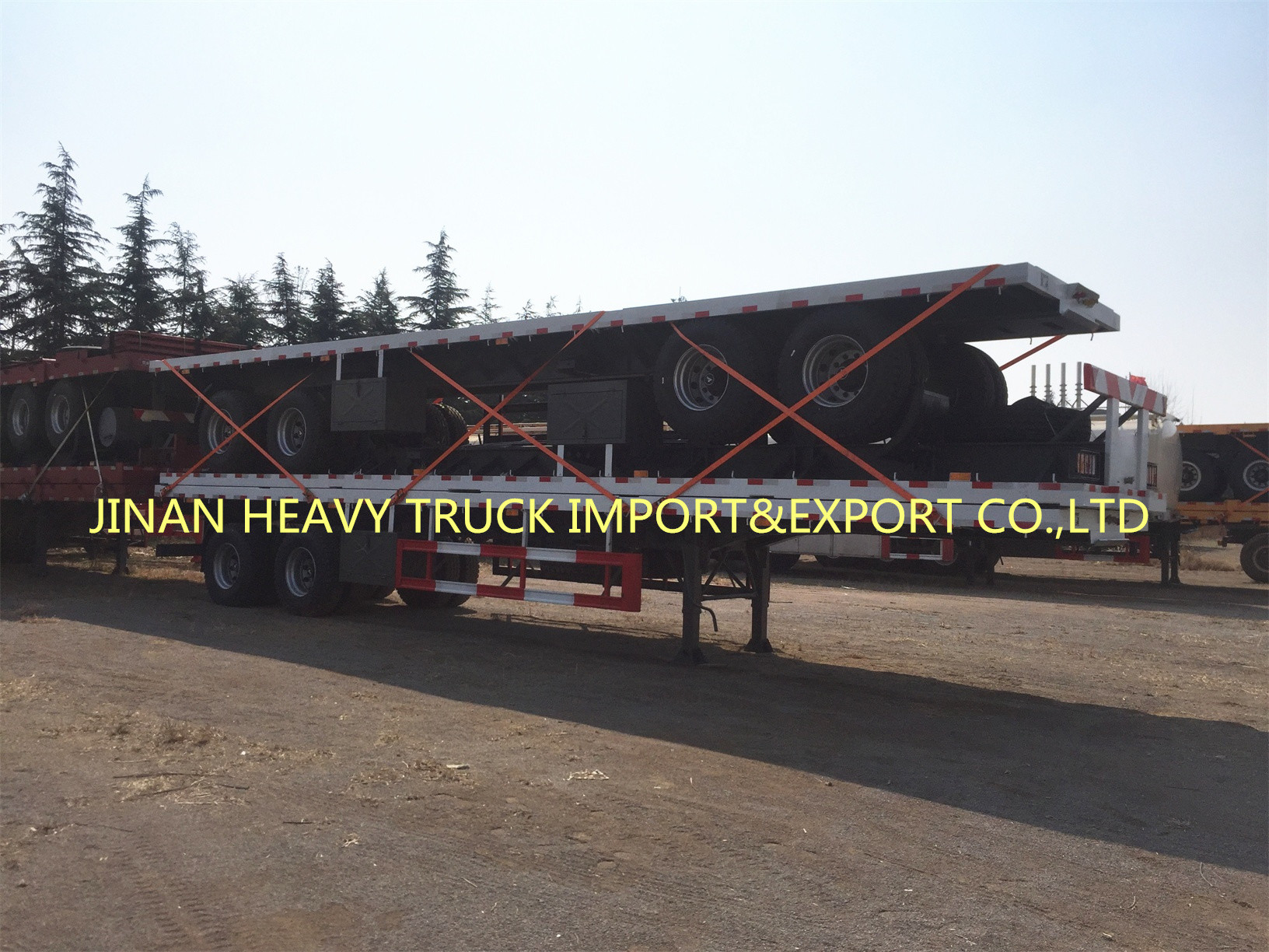 Sinotruk Three Axle Container semi Trailer For Container Transport