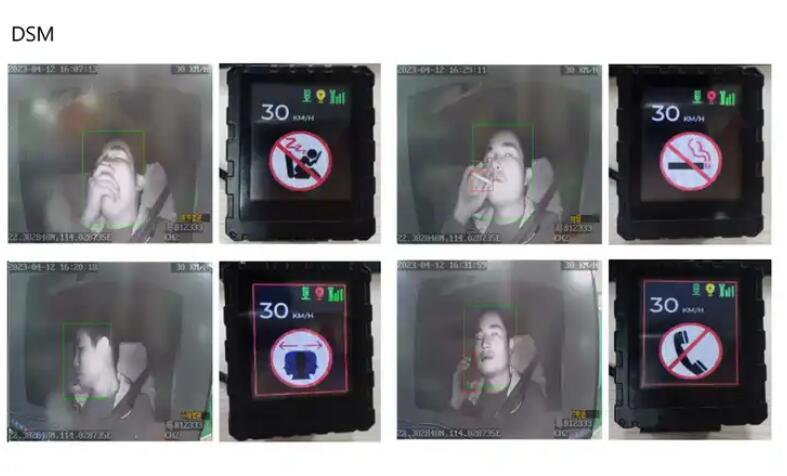 5V-12V Mini LED Display For Visual Reminder AI MDVR ADAS DSM BSD HOD Speed Alarm