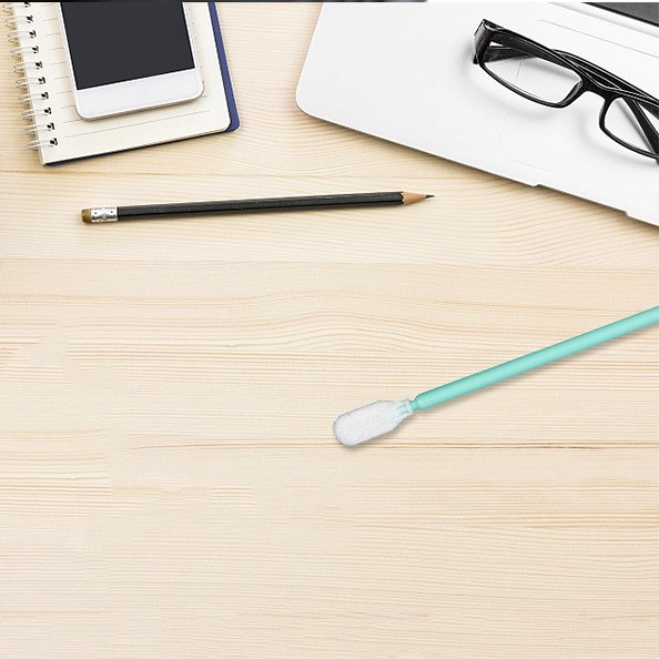 Polyester Toc Swab Cleaning Validation Sterile Cleaning Swabs Green Rod