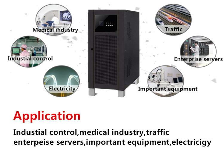 Double Conversion 80KW 100KVA UPS 3 Phase 380V 400V 415V Industrial Ups System