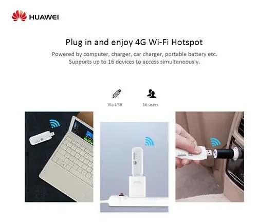 Unlocked Huawei E8372h-510 USB 150Mbps Dongle Modem 3G 4G LTE Dongle Modem
