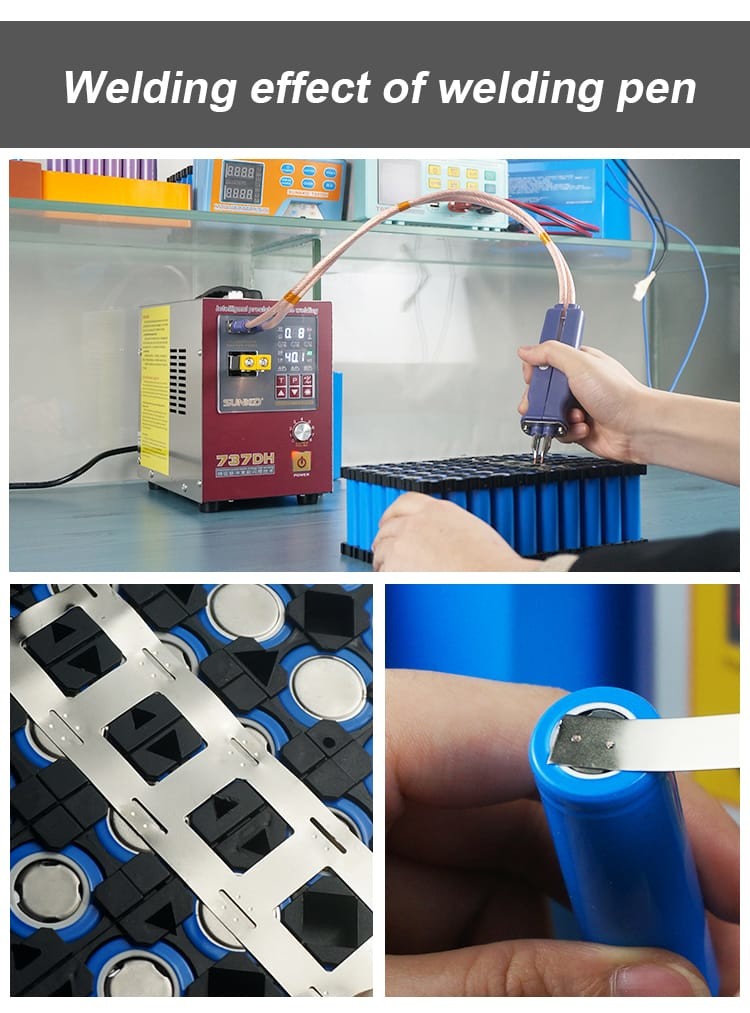 Desktop Spot Welding Machine For 18650 Battery Pneumatic Head Moving Driver