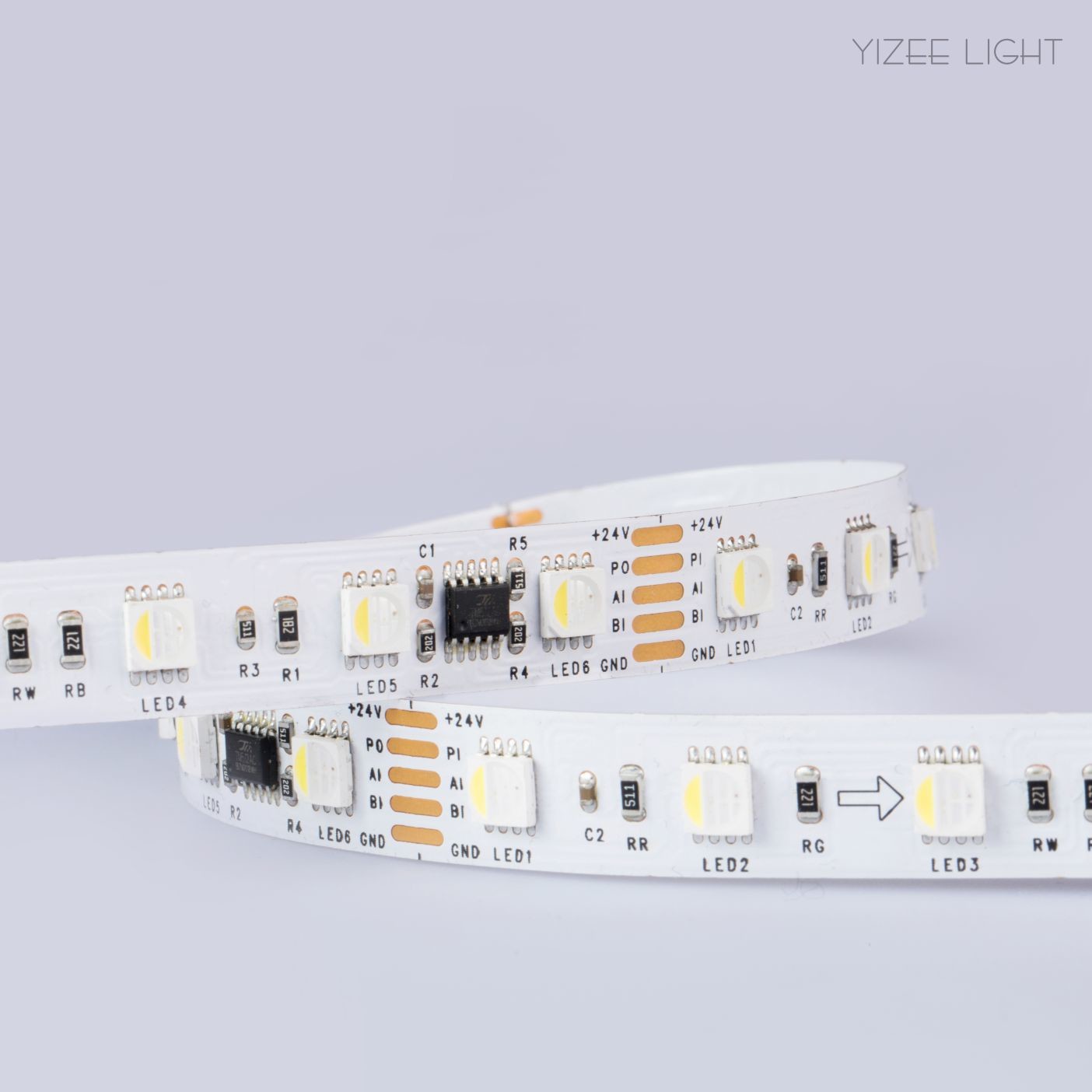 DMX512 Control LED Tape Dream Color 24V Programmable 5050 RGB LED Strip