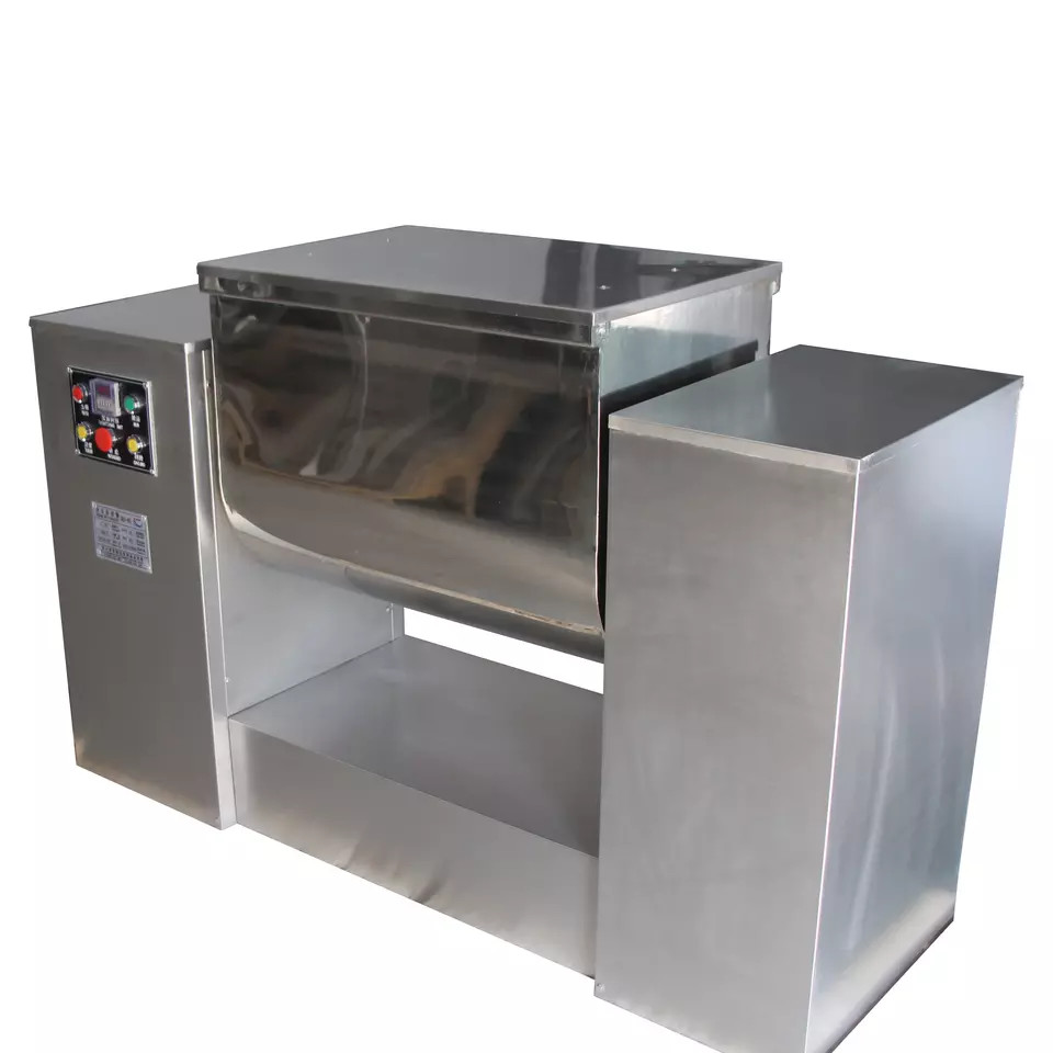 horizontal industrial food chemical blending machine pharmaceutical dough slot Ribbon powder mixer mixing machine