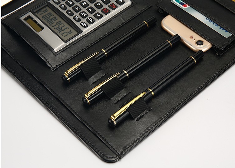 Executive Personalized Leather Padfolio Dimension 32 X 25 X 2.5 Cm With Calculator