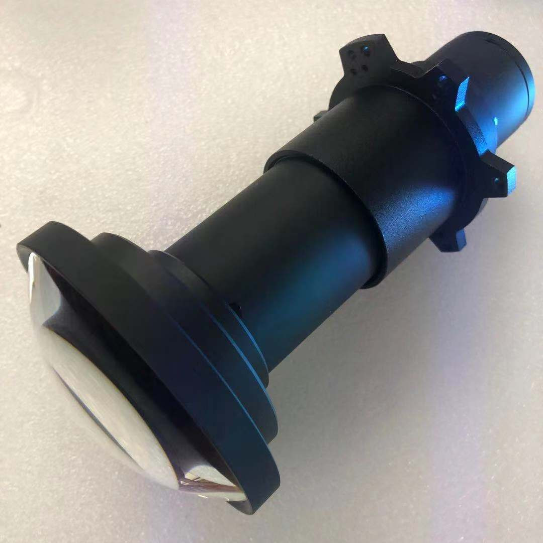 HD All Glass All Metal External Projector Fisheye Lens Short Focus