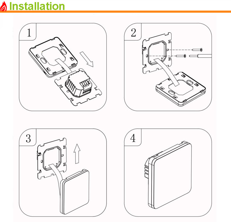 ODM Wifi Electronic Room Thermostats Room Underfloor Heating ROHS Approved