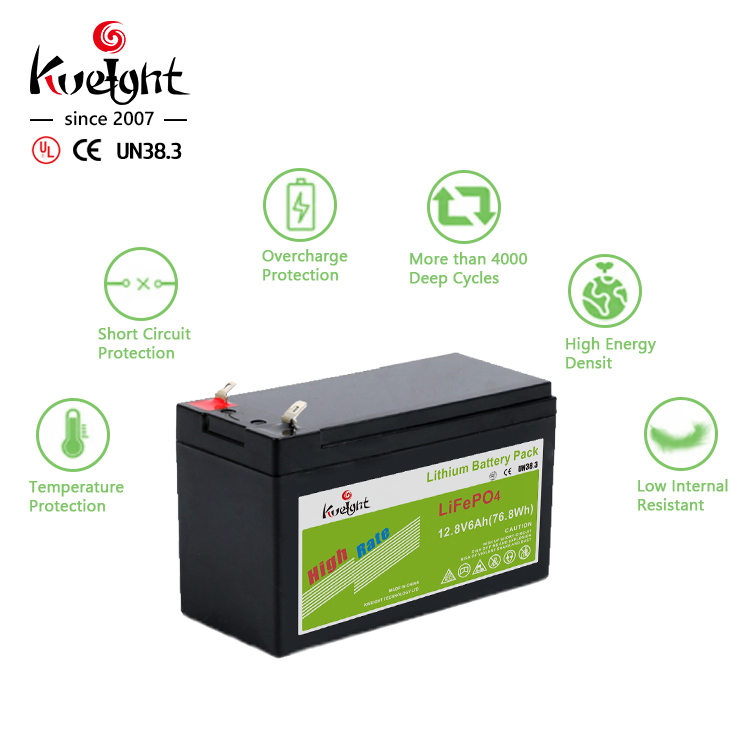 12.8v 6ah Lifepo4 Lithium Iron Battery For Home Energy Storage System
