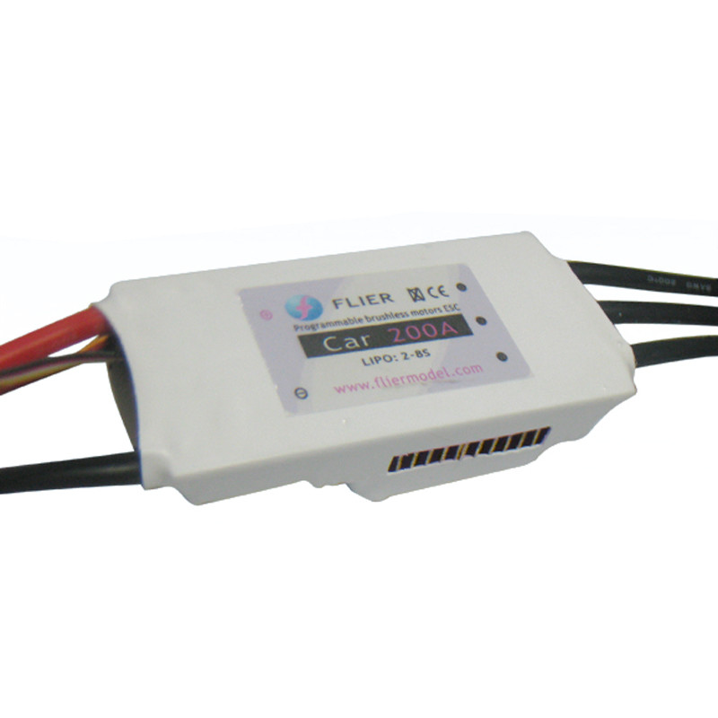 Flier HV 8S 200A High Amp Esc In Rc Cars 120*60*32mm Size speed controller