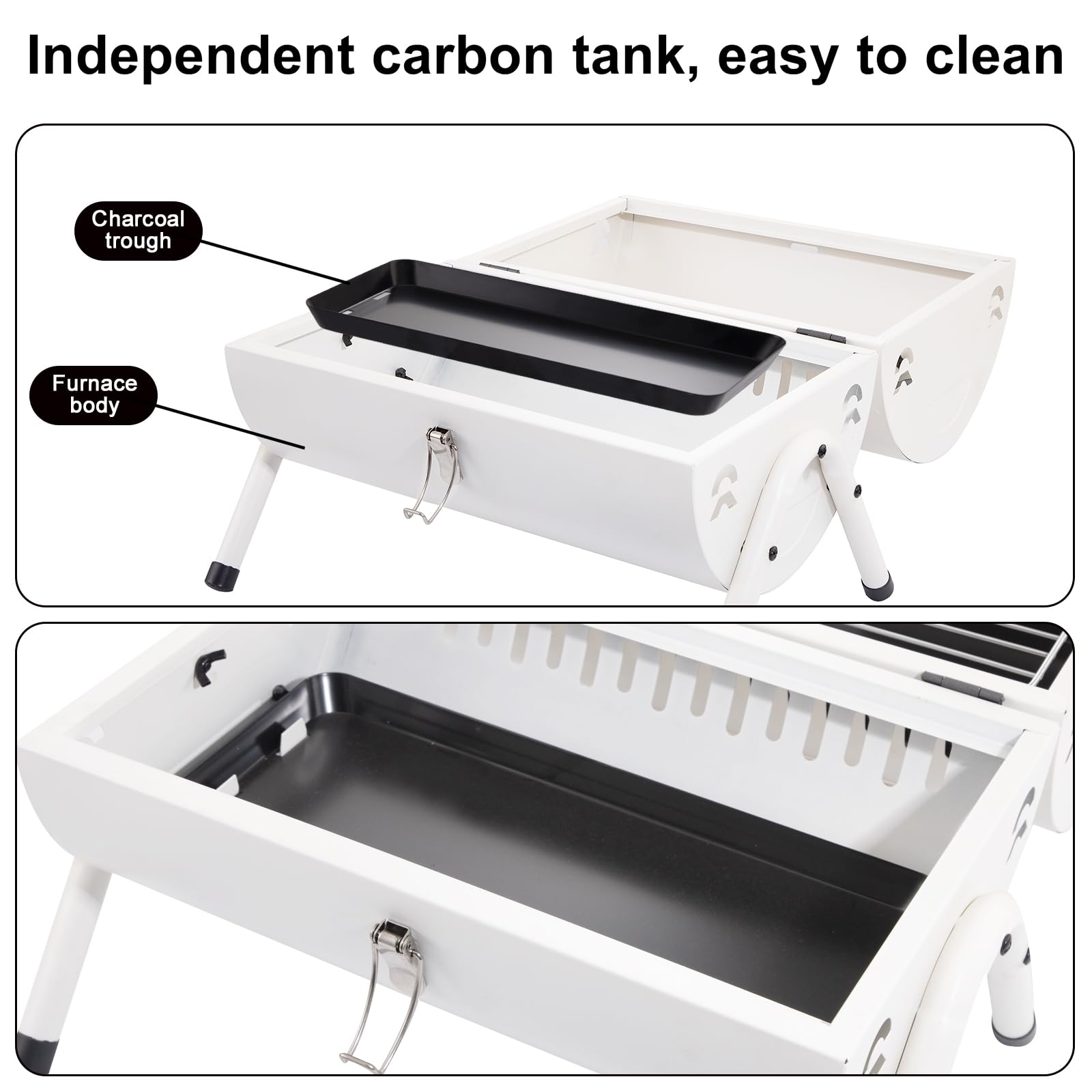 Compact Pellet Charcoal BBQ Meat Smokers Machine Small Portable Mini Smoker Grill