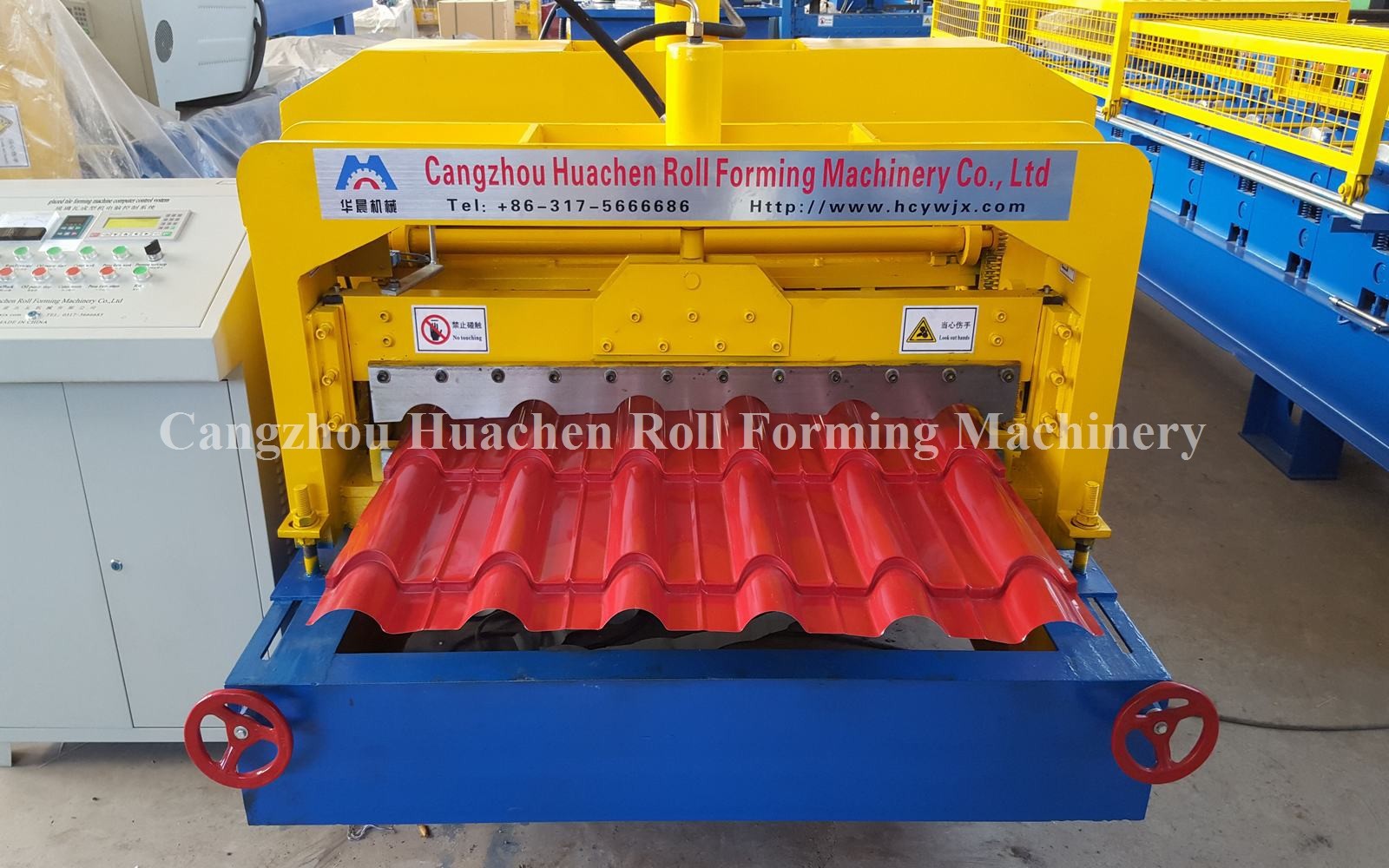 Great Building Material Aluminum Roof Glazed Tile Roll Forming Machine