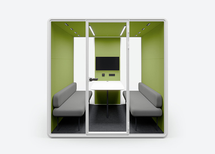 Acoustic Soundproof Office Booth Solid Panel Sound Insulation Booth Customized