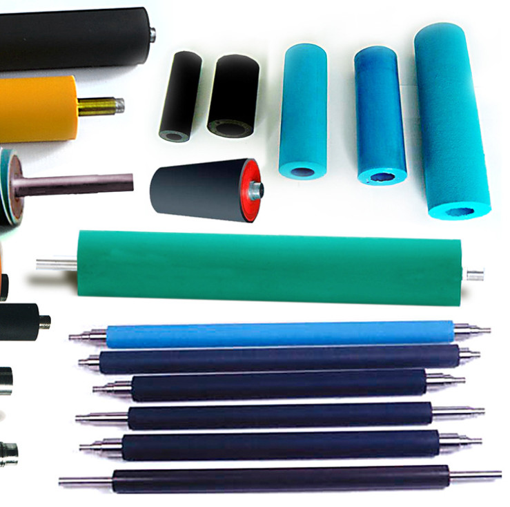 Professional Molded Silicone Rubber Roller For Printing Machine Factory Heat Resistant Closed Cell Silicone Rubber Roll