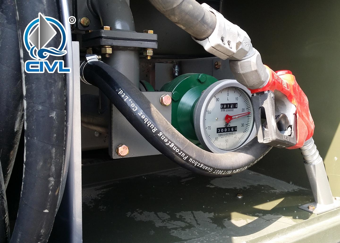 Chemical Liquid Tanker Truck 5000 L - 7000 L With Stainless Steel Or Carbon Steel Pump Pto Pipe