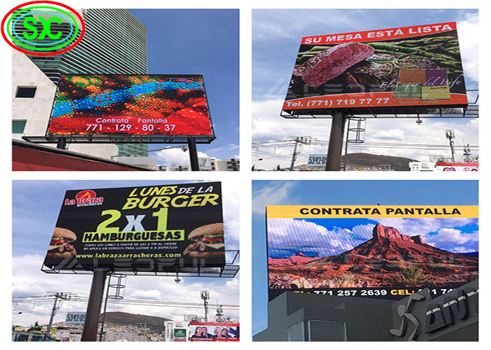 Long Lasting SMD3535 LED Billboards With IP65 Protection Adjustable Brightness And Novastar Control System
