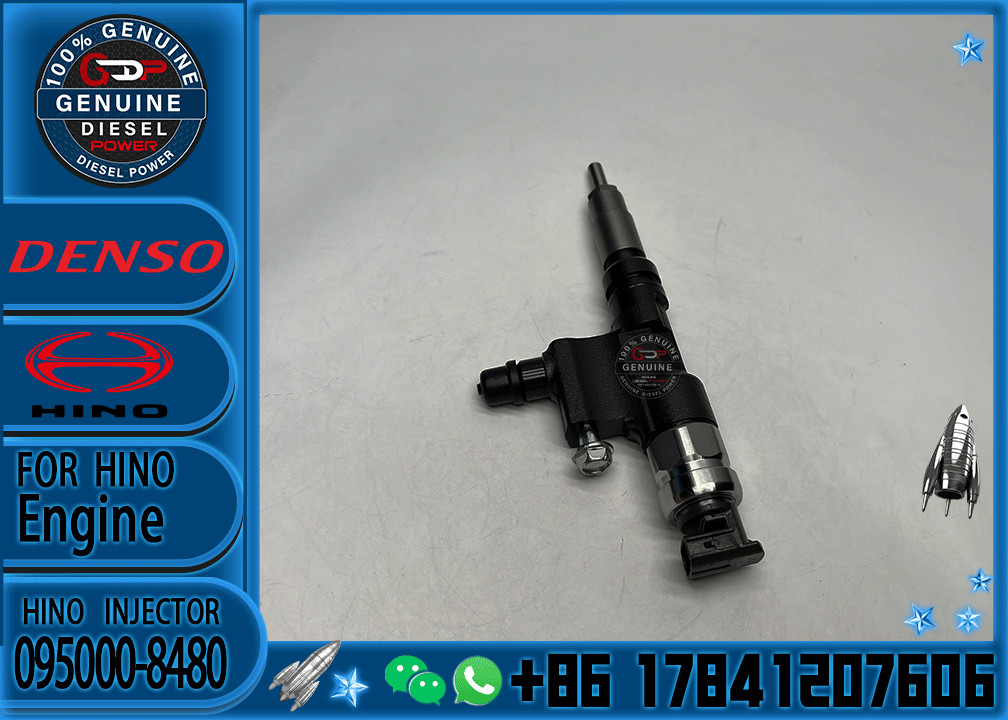 Diesel Fuel Injectors 095000-8480 9709500-848 23670-79086 23670-E0420 23670-78070 for Toyota Dyna 4L 122hp N04C Euro5