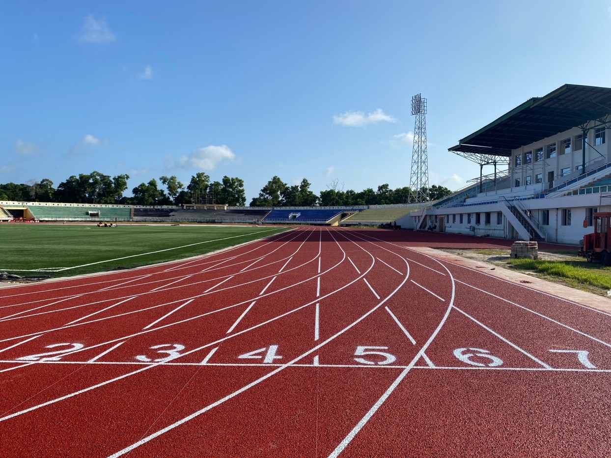 13mm Prefabricated Running Track Tartan Pu Track For Stadium and School